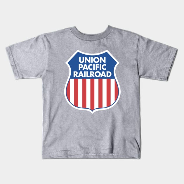 Union Pacific Railroad 1950-1958 Logo Kids T-Shirt by MatchbookGraphics
